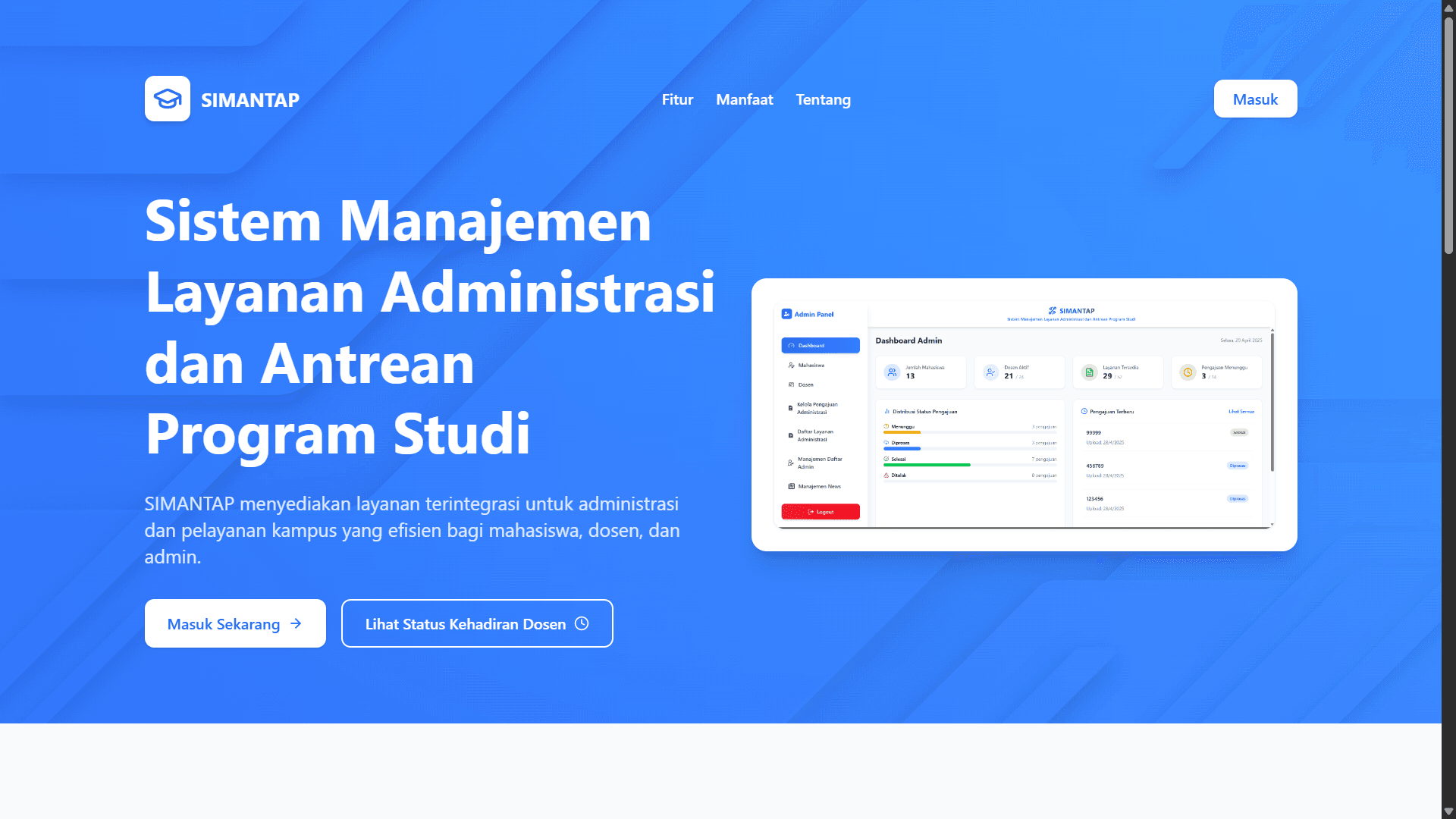 SIMANTAP - Queue Management System